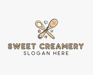 Spatula Baking Sweets logo design