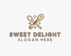 Spatula Baking Sweets logo design