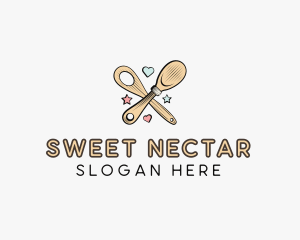 Spatula Baking Sweets logo design