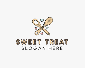 Spatula Baking Sweets logo design