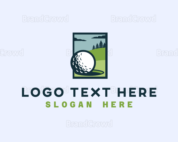 Golf Sport Entertainment Logo