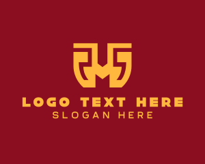 Negative Space - Unique Modern Letter M logo design