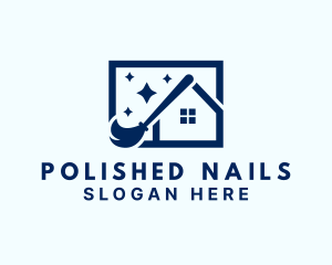 House Mop Cleaning logo design