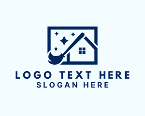 Houskeeping - House Mop Cleaning logo design