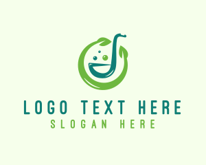 Cook - Leaf Organic Juice logo design