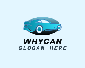 Parts - Blue Car Oval logo design
