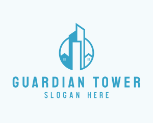 Urban Condominium Skyscraper logo design