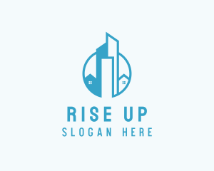 Urban Condominium Skyscraper logo design