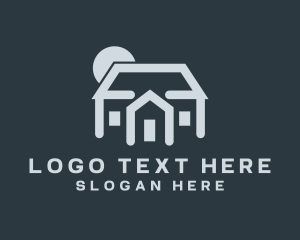 Hostel - Home Residential Housing logo design