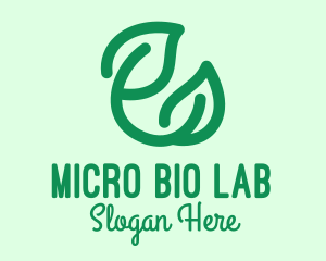 Green Eco Leaves logo design