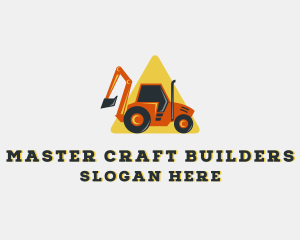 Builder - Backhoe Construction Builder logo design