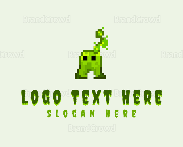 Pixel Arcade Monster Logo