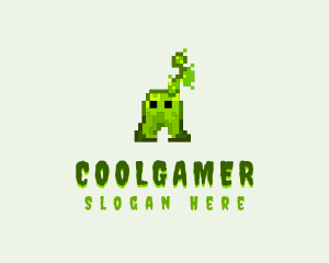 Pixel Arcade Monster  Logo