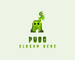 Pixel - Pixel Arcade Monster logo design