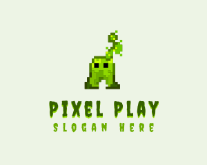 Arcade - Pixel Arcade Monster logo design