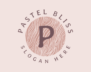 Wood Texture Pastel logo design