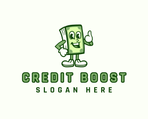 Credit - Money Cash Character logo design