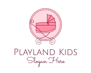 Baby Stroller Pram logo design