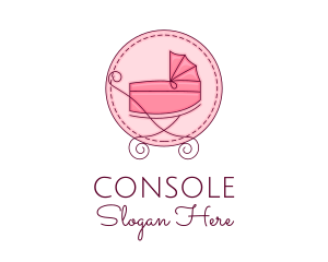 Motherhood - Baby Stroller Pram logo design