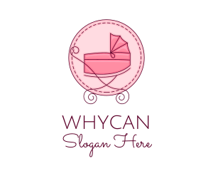 Pediatrician - Baby Stroller Pram logo design