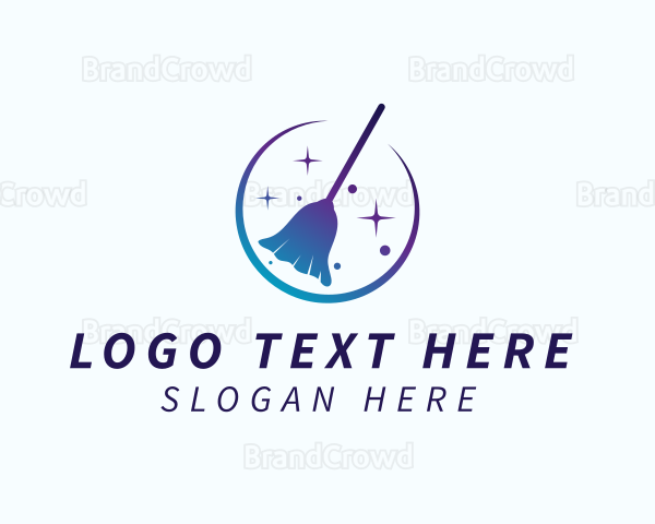 Gradient Cleaning Broom Logo