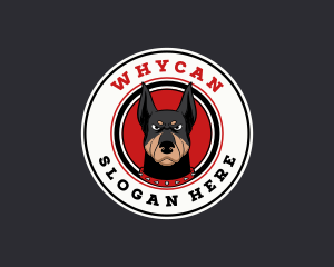 Canine Doberman Dog Logo