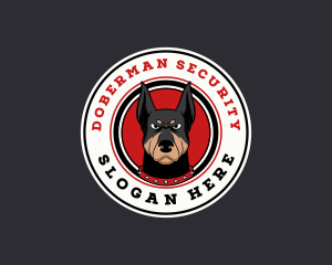 Canine Doberman Dog logo design