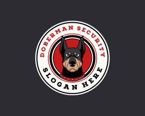 Doberman - Canine Doberman Dog logo design