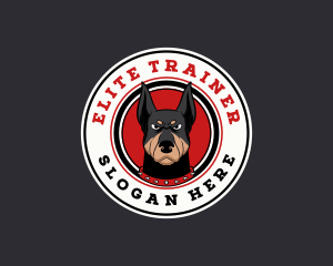 Canine Doberman Dog logo design