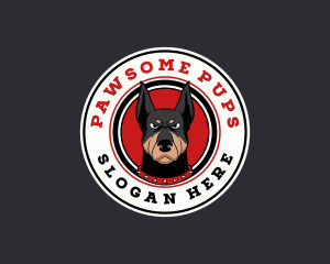 Canine - Canine Doberman Dog logo design