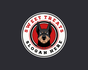 Canine Doberman Dog logo design