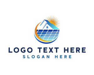 Residential - Solar Panel Power logo design