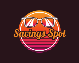 Summer Beach Sunglass logo design