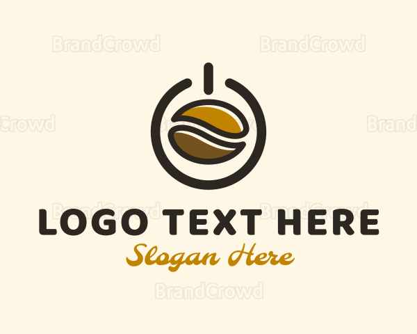 Power Coffee Bean Logo