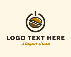 Snack - Power Coffee Bean logo design