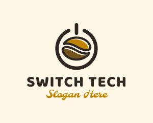 Switch - Power Coffee Bean logo design