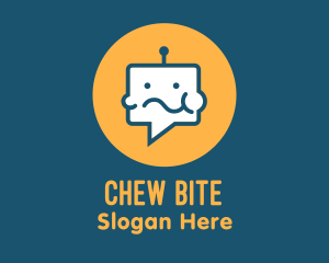 Chew - Eating Chat Robot logo design