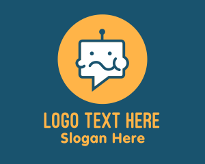 Chatbot - Eating Chat Robot logo design