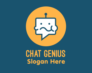 Chatbot - Eating Chat Robot logo design