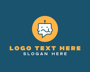 Food Blog - Eating Chat Robot logo design