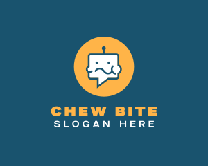 Chew - Eating Chat Robot logo design