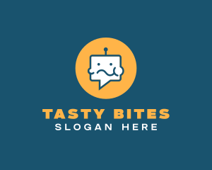 Eat - Eating Chat Robot logo design
