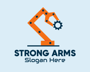 Tech Robotic Arm logo design