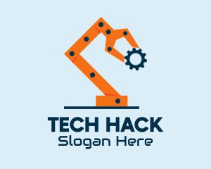 Tech Robotic Arm logo design