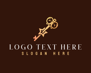 Key Hole - Star Key Lock logo design