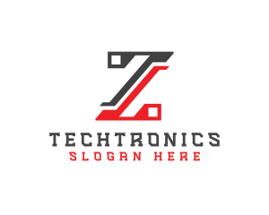 Electronics - Electronics Circuit Letter Z logo design