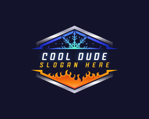 Cooling Heating Air Conditioner logo design