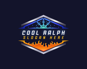 Cooling Heating Air Conditioner logo design