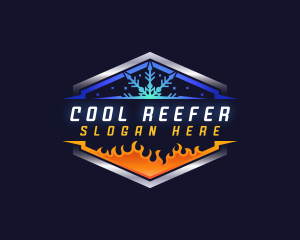 Cooling Heating Air Conditioner logo design