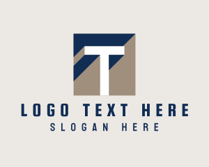 Letter T - Business Isometric Letter T logo design